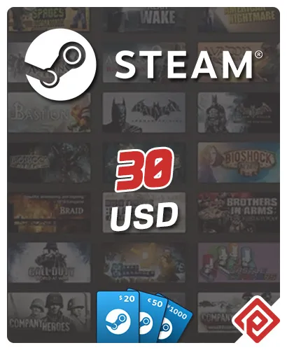 Steam 30 USD Cüzdan Kodu